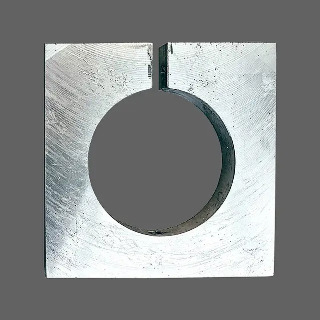 Router head adapter out of 6061 aluminum